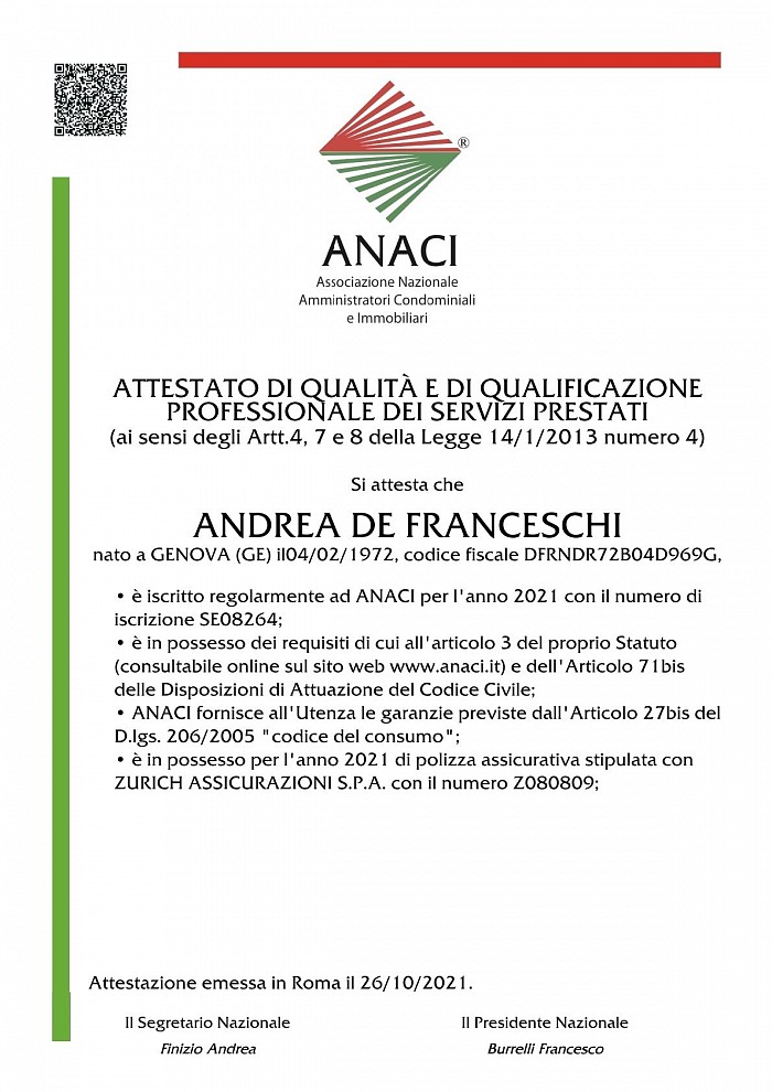 Attestato di qualificazione professionale